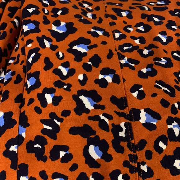 Maeve Anthropologie Leopard Animal Print Flare Kick Pants Size Large - Picture 3 of 5